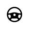Car driver steering wheel symbol. vector illustration