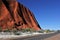 Car driving on a road along Uluru Ayers Rock in Uluru-Kata Tjuta National ParkNorthern Territory Australia