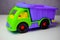 Car, dump truck, bright different colors of parts