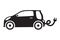 Car ecology isolated vehicle green icon elictric vector auto
