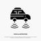 Car, Electric, Network, Smart, wifi solid Glyph Icon vector