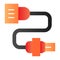 Car electrical wiring flat icon. Automobile plug color icons in trendy flat style. Car part gradient style design