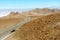 A car failure in a remote road in the Atacama desert