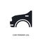car fender (us, canadian) isolated icon. simple element illustration from car parts concept icons. car fender (us, canadian)