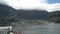 car ferry crossing the fjords of the carretera austral