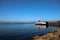 Car Ferry at Largs Scotland on a Summer Day