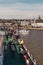 Car ferry Silja Serenade leaving Helsinki with passengers on deck enjoying the weather