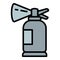 Car fire extinguisher icon outline vector. Car part