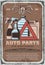 Car fluids and auto part accessories shop poster