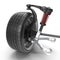 Car Front Suspension With Wheel Isolated 3D Illustration