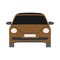 Car front view transportation style. Flat vector isolated icon