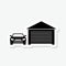 Car garage sticker icon sign for mobile concept and web design