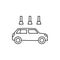Car garage wash icon. Element of automobile icon on white background