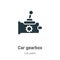 Car gearbox vector icon on white background. Flat vector car gearbox icon symbol sign from modern car parts collection for mobile
