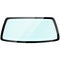 Car glass rear window with heating with light reflection, new clean back window with heating for car graphic illustrations