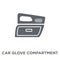 car glove compartment icon from Car parts collection.