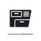 car glove compartment isolated icon. simple element illustration from car parts concept icons. car glove compartment editable logo