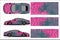 Car graphic vector,abstract racing shape with modern race design for vehicle vinyl wrap