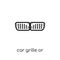 car grille or radiator grille icon from Car parts collection.