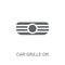 car grille or radiator grille icon. Trendy car grille or radiator grille logo concept on white background from car parts