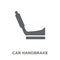 car handbrake icon from Car parts collection.