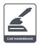 car handbrake icon in trendy design style. car handbrake icon isolated on white background. car handbrake vector icon simple and