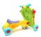 Car haul child classic color bright isolated