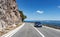 Car highway along the coast of the Adriatic Sea, in Croatia.