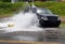 Car Hits Watery Fire Hydrant..