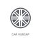 car hubcap icon. Trendy car hubcap logo concept on white background from car parts collection