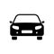 Car icon. Automobile black silhouette. Vehicle symbol. Vector isolated