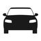 Car icon. Automobile symbol front view. Flat style