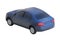 Car icon blue color , auto isolated, automobile front view, Race car icon, cartoon style, with clipping path