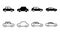 Car icon . car vector icon. small sedan