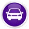 Car icon premium purple round button