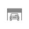 Car, inside, garage outline icon. Can be used for web, logo, mobile app, UI, UX