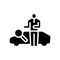 car inspection mechanic glyph icon vector illustration