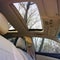 Car interior luxury service. Panoramic car roof