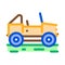 Car jeep icon vector outline symbol illustration