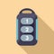 Car key icon flat vector. Smart remote