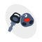 Car key with remote control automobile security lock and alarm transportation new unlock object car wireless technology