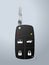 Car key with remote security functions