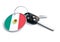 Car keys with Mexico flag as keyring.