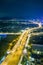 Car Light Trails of Zhoumei Expressway - Long exposure from Beitou Refuse Incineration Plant Observation Deck in Taipei, Taiwan.