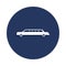 car limousine icon in badge style. One of cars collection icon can be used for UI, UX