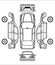 CAR LINE ART ILUSTRATION VECTOR