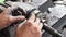 Car Mechanic Cutting  Drive Shaft Rubber Boot Band