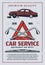 Car mechanic garage, auto service