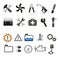 Car mechanic and service icons