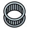 Car motor filter icon outline vector. Engine auto